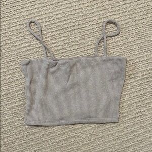 Urban | Nude Ribbed Crop Top